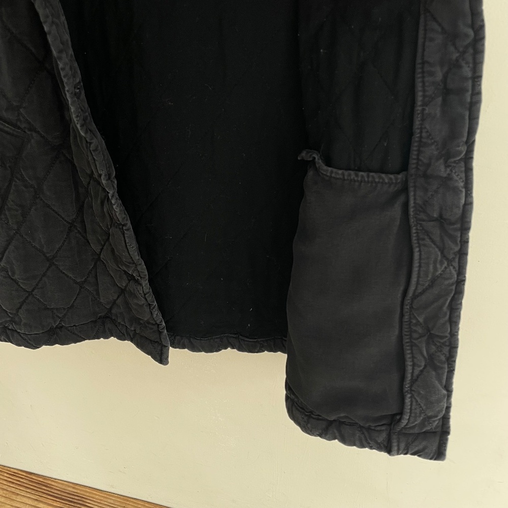 Cut Loose | Quilted Lightweight Puffer Vest Charcoal Gray Black USA Made S - Picture 10 of 12